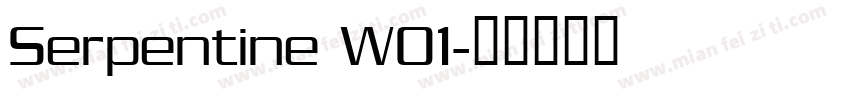 Serpentine W01字体转换